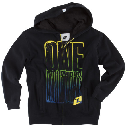 One Industries Youth Knock Out Full Zip Fleece Hoody One Industries Youth Knock Out Full Zip Fleece Hoody