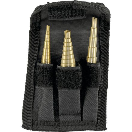 Performance Tool 3-Piece Step Drill Bit Set