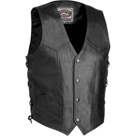 River Road Plain Leather Vest River Road Plain Leather Vest