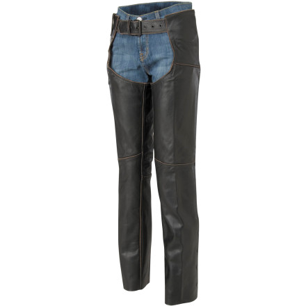 River Road Women's Vintage Leather Chap River Road Women's Vintage Leather Chap