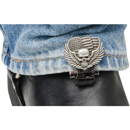 Ryder Clips Pant/Boot Clip - Skull & Wings Ryder Clips Pant/Boot Clip - Skull & Wings