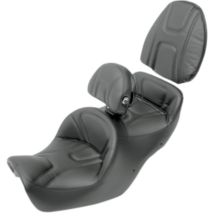 Saddlemen Road Sofa Heated Seat With Front Backrest | MotoSport (Legacy ...