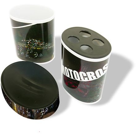 Smooth Industries MX 3-Piece Bathroom Accessories Kit Smooth Industries MX 3-Piece Bathroom Accessories Kit