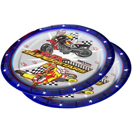 Smooth Industries MX Superstars Birthday Party Plates Smooth Industries MX Superstars Birthday Party Plates