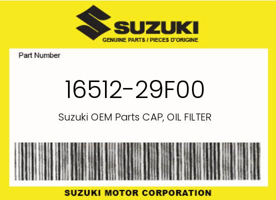 Suzuki OEM Oil Filter Cover 2000-2004 DR-Z400/DR-Z400E/DR-Z400S - 16512-29F00 undefined