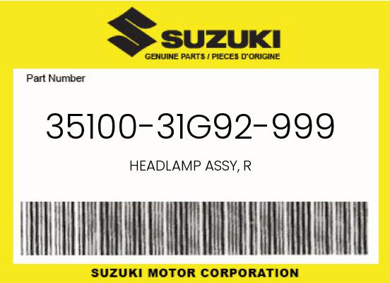 0 Suzuki OEM Part 35100-31G92-999