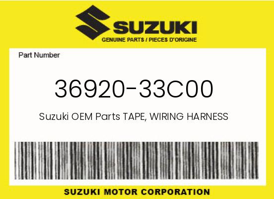 0 Suzuki OEM Part 36920-33C00