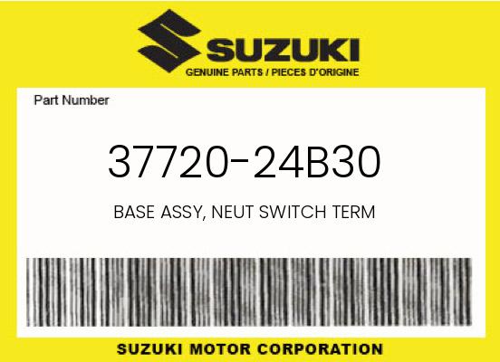 Suzuki OEM Neutral Switch Terminal Base Assembly - 37720-24B30 undefined