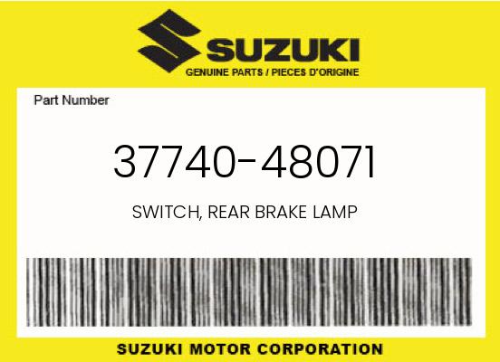 SWITCH, REAR BRAKE LAMP undefined