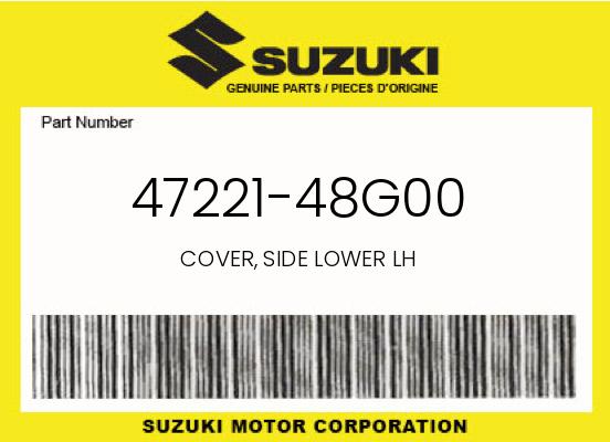 0 Suzuki OEM Part 47221-48G00