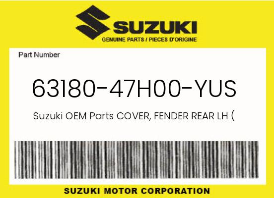 0 Suzuki OEM Part 63180-47H00-YUS