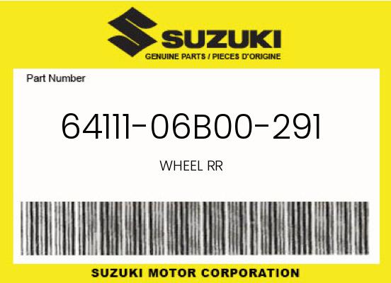 0 Suzuki OEM Part 64111-06B00-291