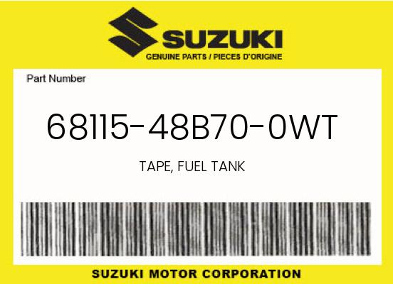 0 Suzuki OEM Part 68115-48B70-0WT