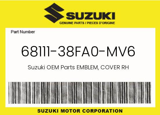 0 Suzuki OEM Part 68111-38FA0-MV6