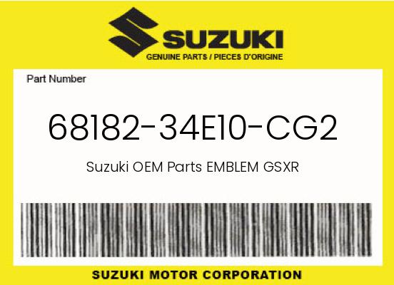 0 Suzuki OEM Part 68182-34E10-CG2