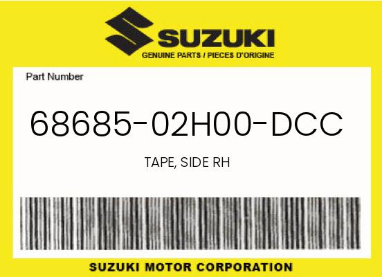 0 Suzuki OEM Part 68685-02H00-DCC