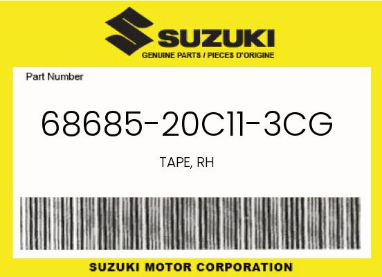 0 Suzuki OEM Part 68685-20C11-3CG