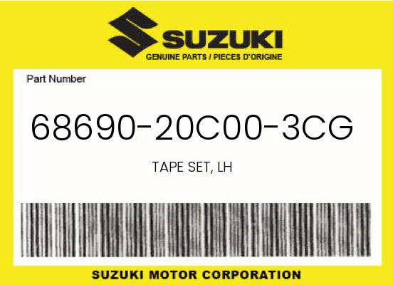 0 Suzuki OEM Part 68690-20C00-3CG