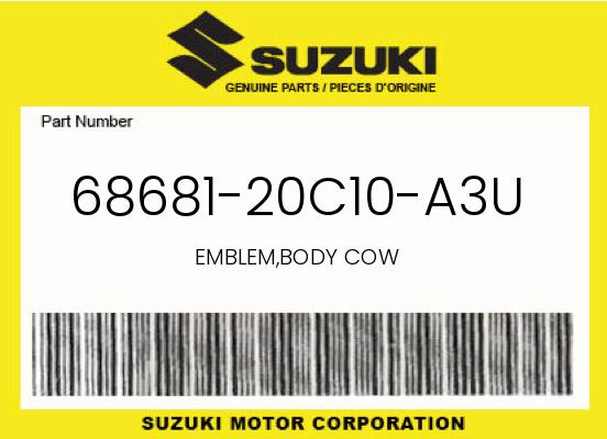 0 Suzuki OEM Part 68681-20C10-A3U