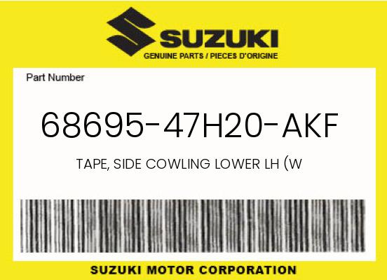 0 Suzuki OEM Part 68695-47H20-AKF