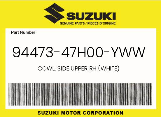 0 Suzuki OEM Part 94473-47H00-YWW