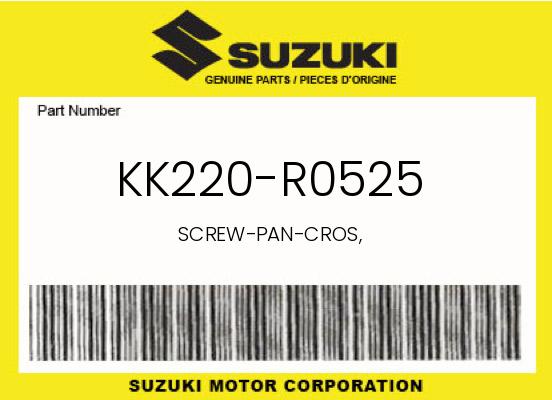 0 Suzuki OEM Part KK220-R0525