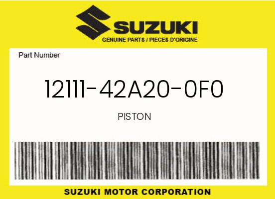 Suzuki OEM Piston 1986-2019 DR200/DR200S/DR200SE/SP200/RV200 - 12111-42A20-0F0 undefined