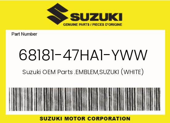 0 Suzuki OEM Part 68181-47HA1-YWW