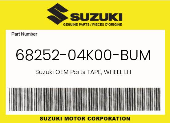 0 Suzuki OEM Part 68252-04K00-BUM