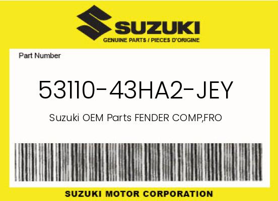 0 Suzuki OEM Part 53110-43HA2-JEY