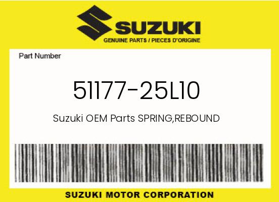 0 Suzuki OEM Part 51177-25L10