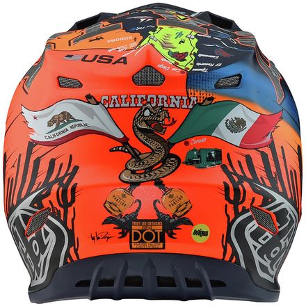baja helmet se4 composite mips troy lee designs motosport tld orange