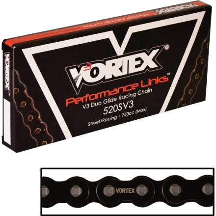 Vortex 520 SV3 Black Street / Roadrace Chain Vortex 520 SV3 Black Street / Roadrace Chain