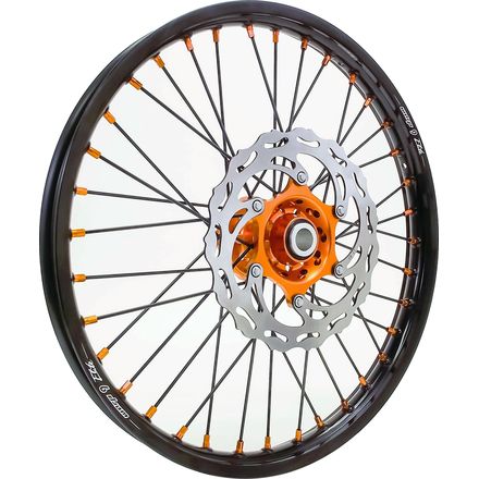 Orange Hub/Black Rim/Black Spokes/Orange Nipples 