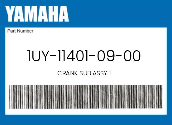 0 Yamaha OEM Part 1UY-11401-09-00