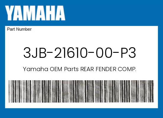 0 Yamaha OEM Part 3JB-21610-00-P3