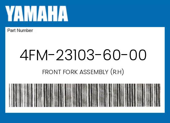 0 Yamaha OEM Part 4FM-23103-60-00