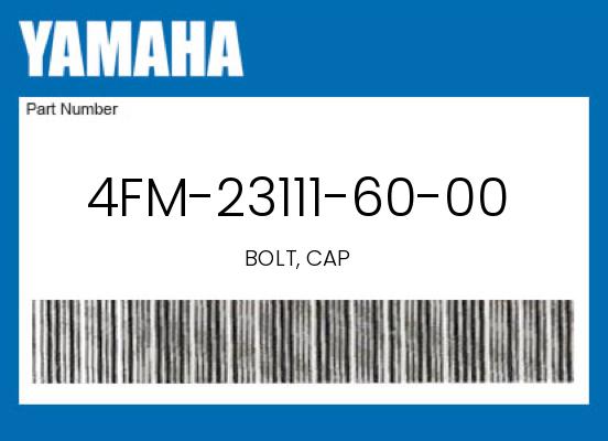 0 Yamaha OEM Part 4FM-23111-60-00