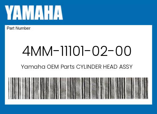 Yamaha OEM Cylinder Head Assembly 1995-2007 YZF600R - 4MM-11101-02-00 undefined