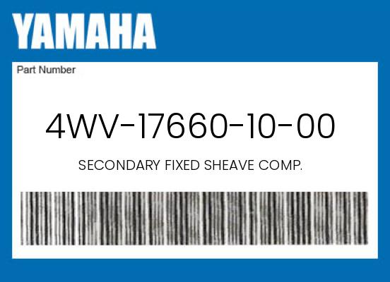 0 OEM Part 4WV-17660-10-00