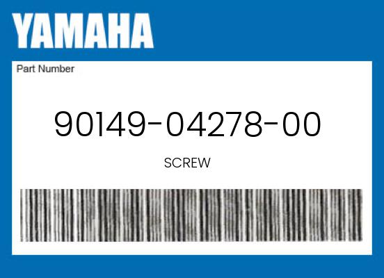 2018 Yamaha OEM Part 90149-04278-00