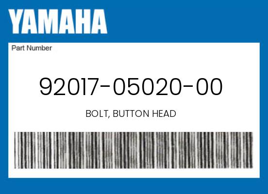 0 Yamaha OEM Part 92017-05020-00