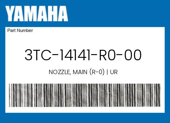 0 Yamaha OEM Part 3TC-14141-R0-00