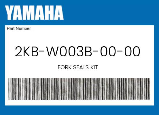 0 Yamaha OEM Part 2KB-W003B-00-00