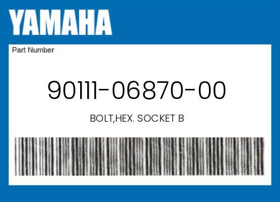 0 Yamaha OEM Part 90111-06870-00