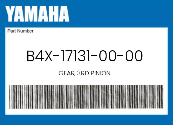 0 Yamaha OEM Part B4X-17131-00-00
