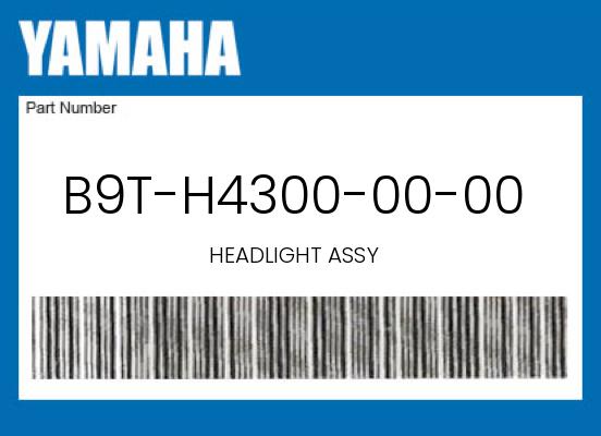 0 Yamaha OEM Part B9T-H4300-00-00