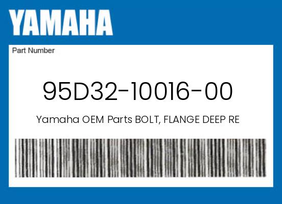 0 Yamaha OEM Part 95D32-10016-00