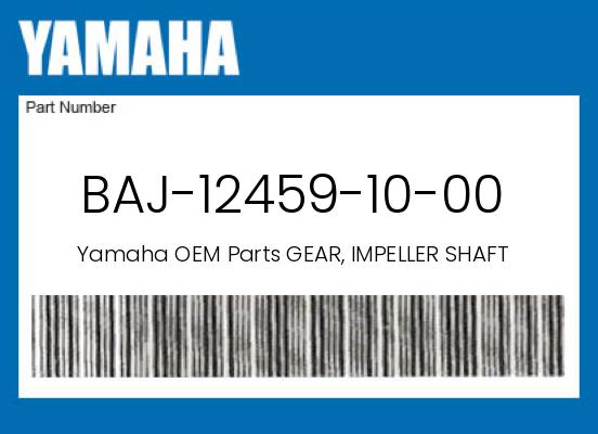 Yamaha OEM Gear Impeller Shaft 2022-2027 WR250F, YZ250F & YZ250FX - BAJ-12459-10-00 undefined