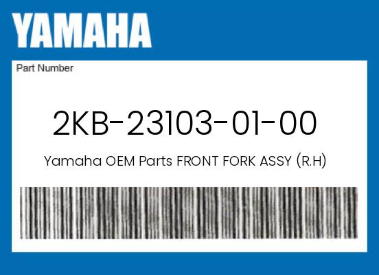 0 Yamaha OEM Part 2KB-23103-01-00